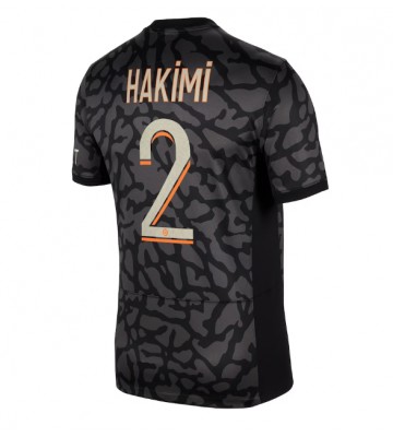 Paris Saint-Germain Achraf Hakimi #2 Tercera Equipación 2023-24 Manga Corta